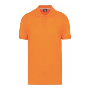 POLO PIQUÉ HOMEM M/M 3 BOT LARANJA WK274